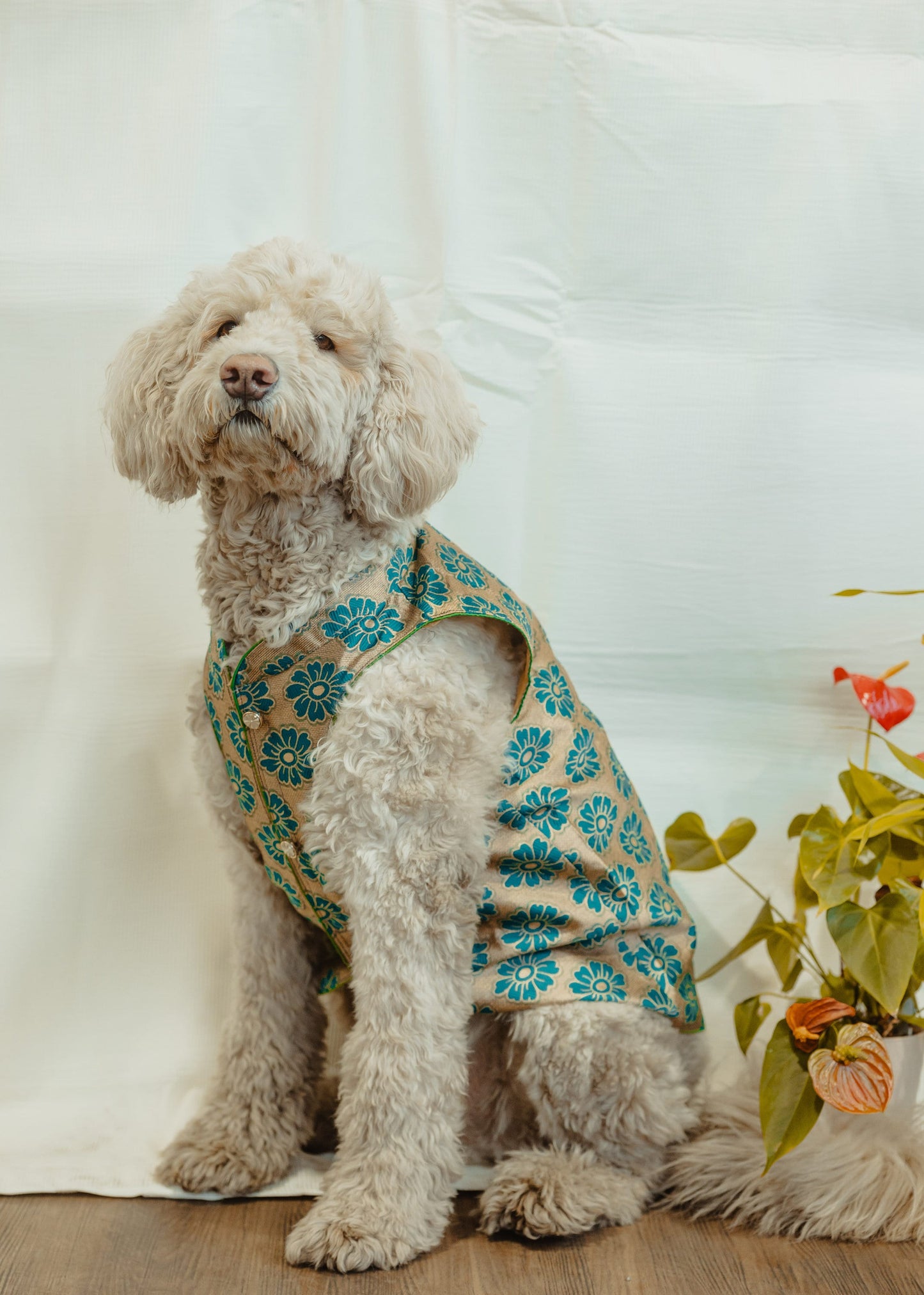 Green Floral Sherwani